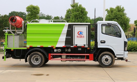 多功能抑塵車的視頻_國(guó)六東風(fēng)福瑞卡5噸藍(lán)牌抑塵車廠家價(jià)格