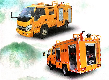 福田時代消防灑水車（方形消防罐體）