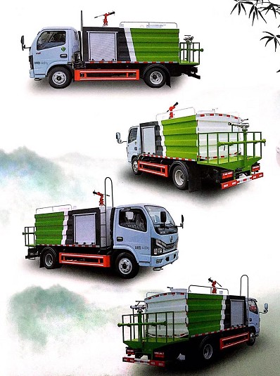 東風多利卡4噸消防灑水車（方形消防罐體多功能型）