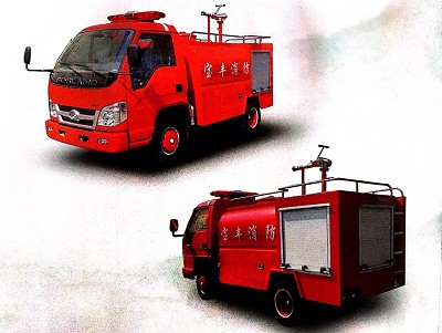 福田時代消防灑水車（圓形灑水罐體）