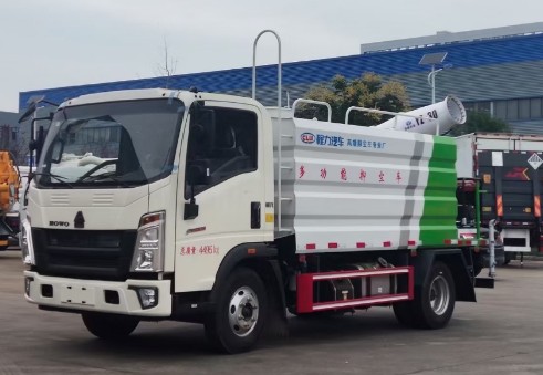 重汽豪沃藍(lán)牌灑水車_重汽豪沃藍(lán)牌多功能抑塵車